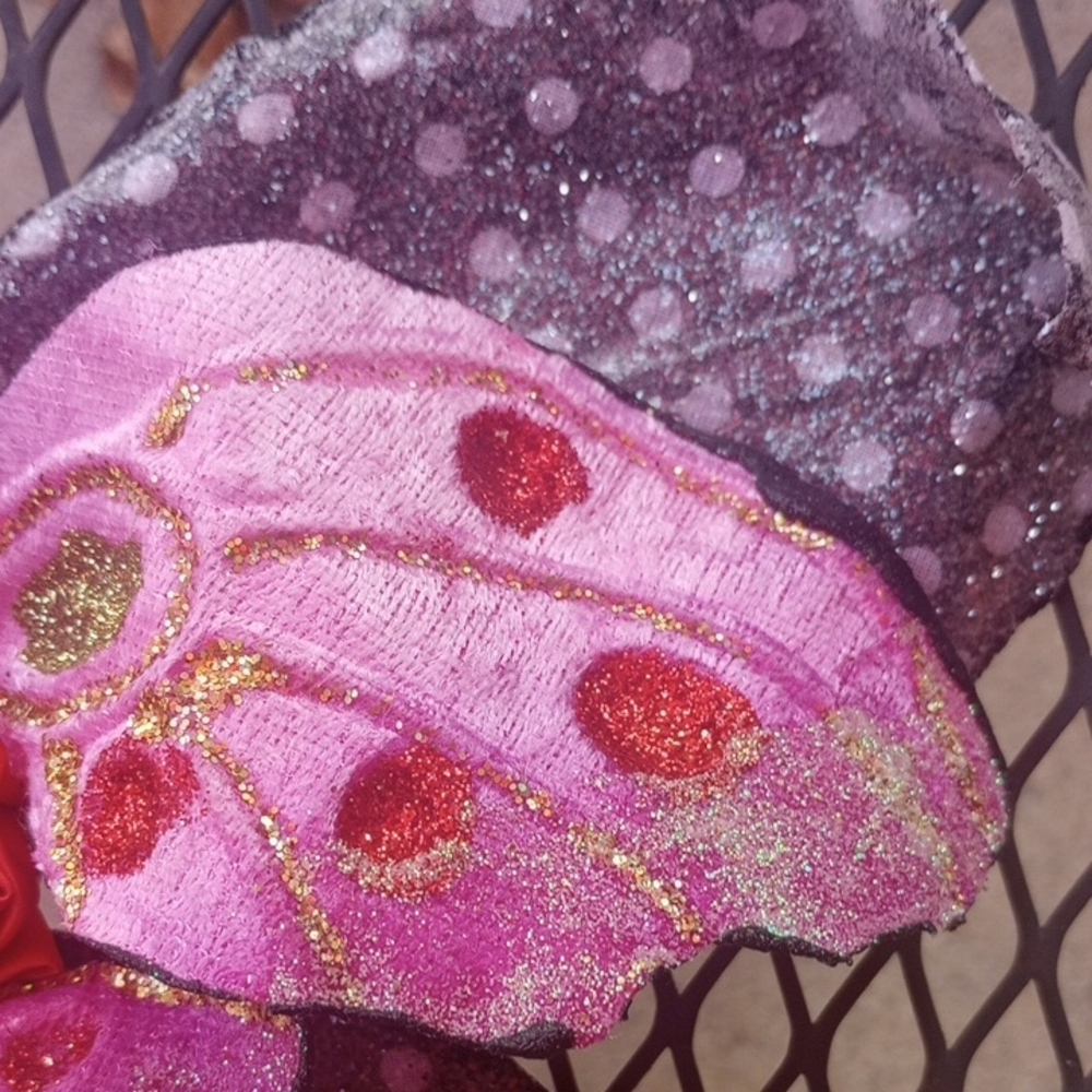 Pink and Purple Butterfly Skull Decor - Picture 3 of 5